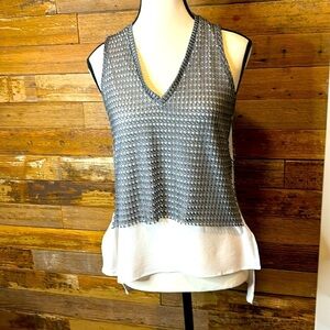 ZARA nwot layered vest overt blouse adorable!